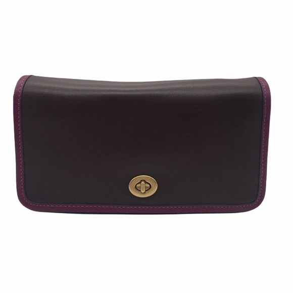Coach Handbags - Coach dinky glovetanned leather crossbody bag new purse with tag dark teak multi